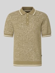 Regular Fit Poloshirt im Allover-Look von JACK & JONES Premium Beige - 45