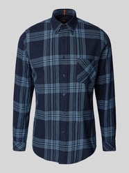 Regular Fit Freizeithemd mit Button-Down-Kragen Modell 'Rickert' von BOSS Orange Blau - 35