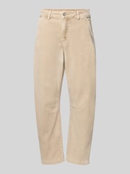 Spodnie sztruksowe o kroju relaxed fit z wpuszczanymi kieszeniami model ‘BARREL CORDUROY’ od Buena Vista - 4