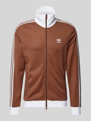 Sweatjacke mit Reißverschluss Modell 'BECKENBAUER' von adidas Originals Braun - 5