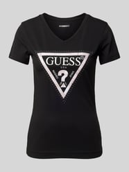 T-shirt z nadrukiem z logo model ‘PYTHON’ od GUESS - 22