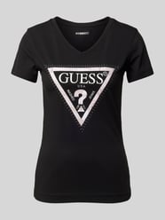 T-shirt z nadrukiem z logo model ‘PYTHON’ od Guess - 30