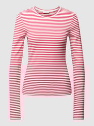 Longsleeve mit Streifenmuster von Marc O'Polo Denim Pink - 34