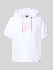 t-shirt z mieszanki bawełny z kapturem model 'SHARON3' od FIRE + ICE - 19