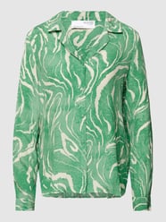 Blouse met all-over motief, model 'SIRINE' van Selected Femme Groen - 15