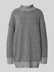 sweter z dzianiny o kroju relaxed fit ze stójką od Apricot - 10