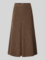 Midirock aus Viskose-Baumwoll-Mix von Christian Berg Woman Beige - 12