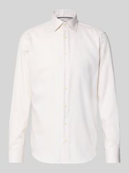 Regular Fit Business Hemd aus Baumwolle mit Kentkragen von Christian Berg Men Beige - 3