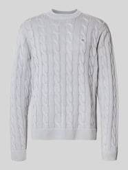 Strickpullover mit Zopfmuster und Label-Stitching von Carhartt Work In Progress - 5