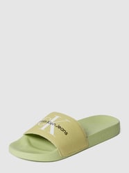 Slides mit Label-Print von Calvin Klein Jeans Gelb - 11