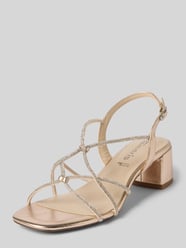 Sandalette mit Strasssteinbesatz von Tamaris Gold - 3