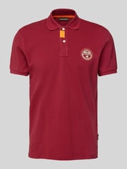 Regular Fit Poloshirt mit Label-Stitching Modell 'CLANIS' von Napapijri Bordeaux - 23