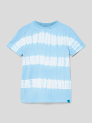T-shirt z efektem batiku od Scotch & Soda Niebieski - 7