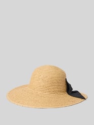 Hut mit Zierschleife Modell 'Raffia' von Loevenich Beige - 20