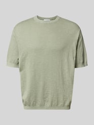 Regular fit gebreid shirt van een mix van katoen en linnen, model 'BERG SUN' van SELECTED HOMME - 20