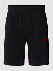 Sweatshorts mit Label-Print von HUGO Schwarz - 12
