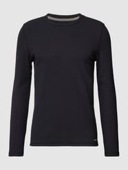 Longsleeve mit Waffel-Struktur Modell 'LOYDIE' von MCNEAL Grau / Schwarz - 30