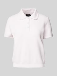 Poloshirt in Strick-Optik von Emporio Armani Pink - 1