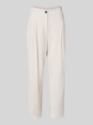 Bundfaltenhose in Two-Tone-Machart von Marc Cain Beige - 12
