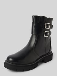 Chelsea Boots mit breitem Riemen und doppelter Schnalle Modell 'TRINITY-7' von Only Schwarz - 20