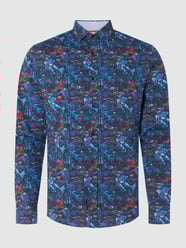 Slim fit vrijetijdsoverhemd met stretchgehalte  van A Fish Named Fred Blauw - 15