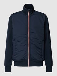 Sweatjacke mit Kontraststreifen von Tommy Hilfiger Blau - 40