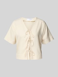 Loose Fit Blusenshirt aus Lyocell-Leinen-Mix Modell 'NATUK' von Selected - 12