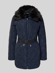 Płaszcz puchowy o kroju regular fit z odpinanym paskiem w talii od Lauren Ralph Lauren - 36