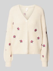 Cardigan met verlaagde schouders model 'FLEUR' van YAS - 22
