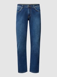 Straight fit jeans met labelpatch van Christian Berg Men - 45