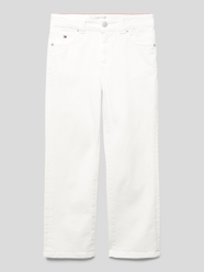 Jeans met labeldetails, model 'SAIL' van Tommy Hilfiger Teens Wit - 27