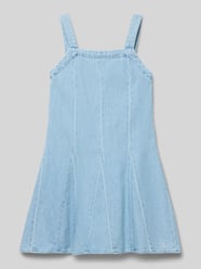 Rozkloszowana dżinsowa sukienka z czystej bawełny model 'GODET' od Levi’s® Kids - 1