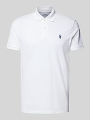 Tailored Fit Poloshirt mit Logo-Stitching von Polo Ralph Lauren Weiß - 12