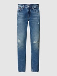 Jeansy o kroju slim fit z 5 kieszeniami model ‘SCANTON’ od Tommy Jeans Niebieski - 48