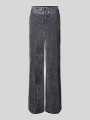 Loose fit korte corduroy broek met bandplooien, model 'AVA DOUBLE JOGG' van Cambio - 29