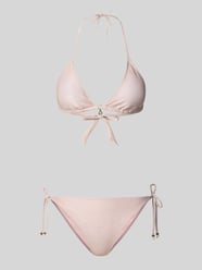 Bikini z usztywnianymi miseczkami i bocznym wiązaniem od Banana Moon Fuksjowy - 44