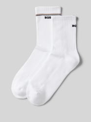 Socken mit Label-Stitching Modell 'Iconic' im 2er-Pack von BOSS Weiß - 37