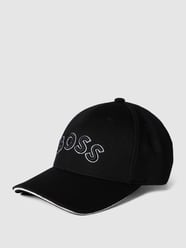 Czapka z wyhaftowanym logo od BOSS Czarny - 29