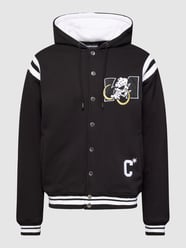 Sweatjacke mit Label-Stitching Modell 'MAMMOTH SNAPHOOD' von The Hundreds Schwarz - 43