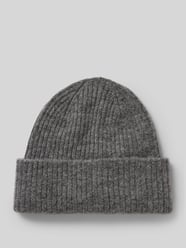 Beanie met brede rand, model 'MALINE' van Selected Femme Grijs / zwart - 20