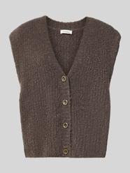 Kamizelka o kroju relaxed fit z domieszką wełny z alpaki model 'Zolly' od American Vintage - 3
