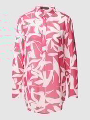 Blusenshirt mit Allover-Muster von comma Pink - 42