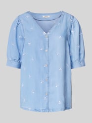 Regular Fit Jeansbluse mit V-Ausschnitt Modell 'KOSMO' von B.Young - 1