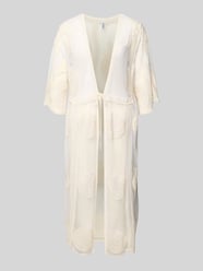 kaftan o kroju regular fit z mieszanki bawełny model 'AIDA' od PIECES - 19