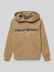 Hoodie mit Label-Print von Polo Sport Braun - 21