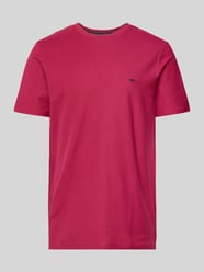 T-Shirt mit Logo-Stitching von Fynch-Hatton Bordeaux - 8