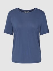 T-shirt met ronde hals, model 'Jannie' van Object Blauw / turquoise - 41
