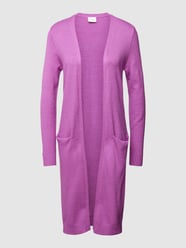 Longcardigan mit Eingrifftaschen Modell 'VIRIL' von Vila Pink - 10