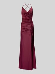 Abendkleid in Wickel-Optik von Mascara Rot - 39