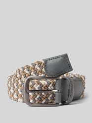 Riem met leer in gevlochten look van MCNEAL Beige - 11